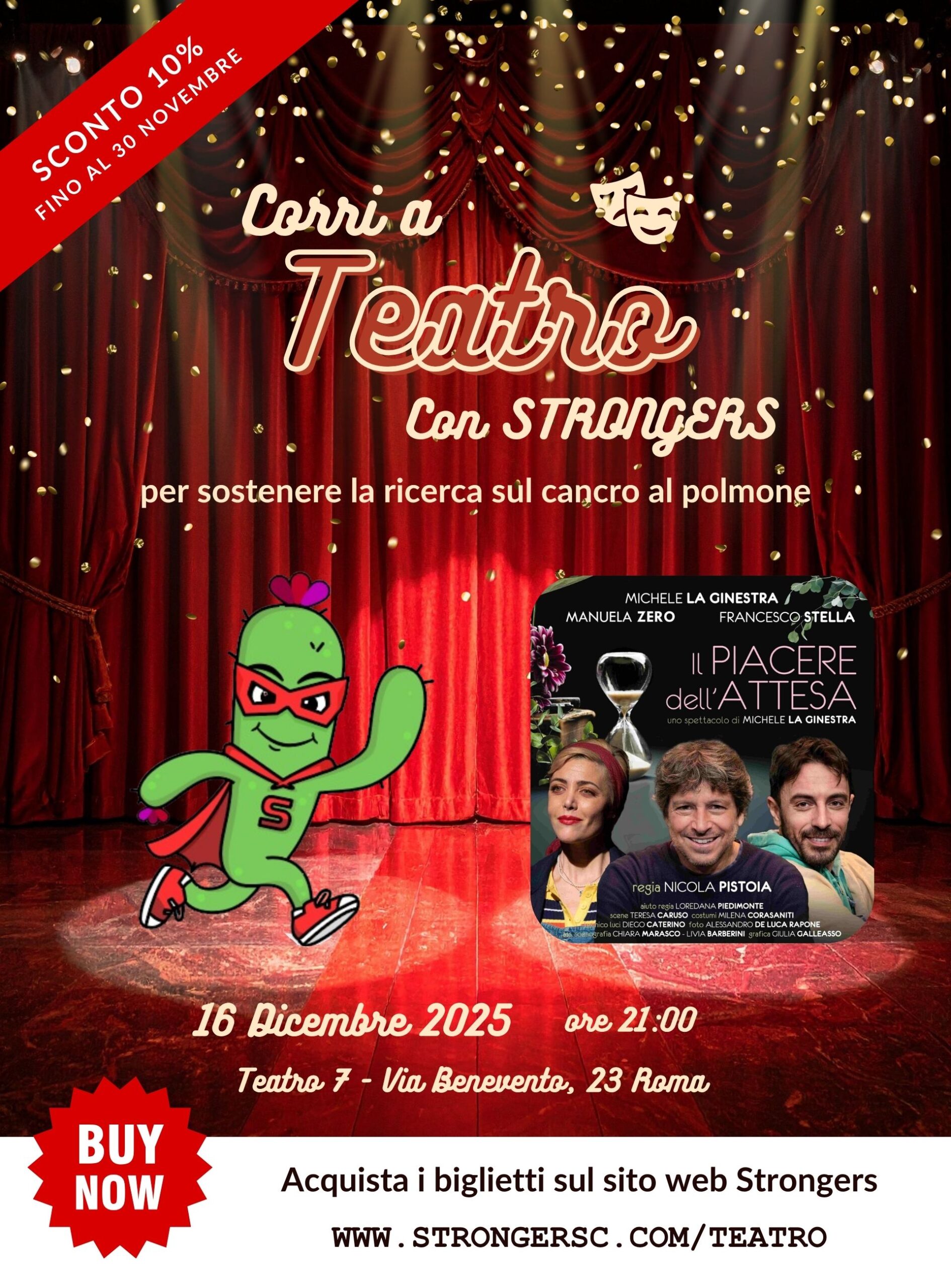 Locandina Strongers a Teatro - Il Piacere dell'Attesa - 16 dicembre 2025