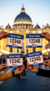 Pettorale Maratona di Roma 2026 - Staffetta a Squadre (4 Runner)