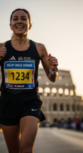 Pettorale Staffetta Singolo Runner Maratona di Roma 2026
