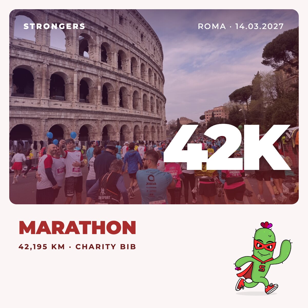 Run Rome The Marathon 2027 — Pettorale solidale 42 km